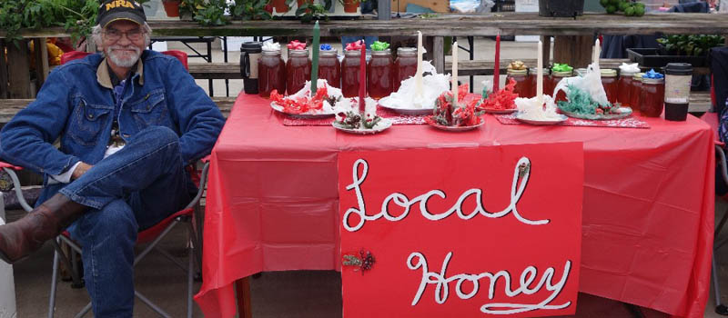 image of local honey at Four Seasons Greenhouse winter market