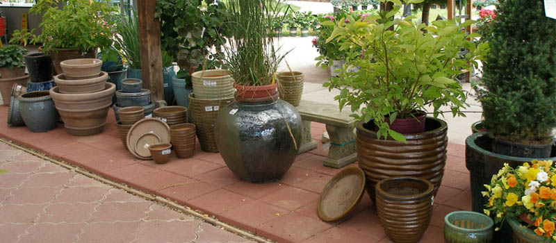 image of pottery at Four Seasons Greenhouse